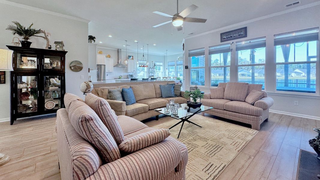 Furnished interior view inside a new home in , Summerville (Image 10). Furnished interior view inside a new home in , Summerville (Image 10).