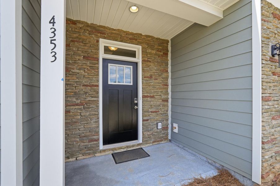 Exterior details and patio area of a home in Harrisburg Village Townhomes, Harrisburg (Image 3). Exterior details and patio area of a home in Harrisburg Village Townhomes, Harrisburg (Image 3).