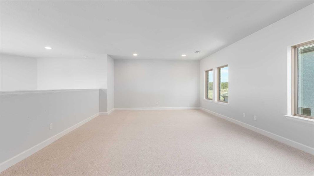 Spacious, unfurnished interior of a new home in The Heights At Uptown Celina 45', Celina (Image 19). Spacious, unfurnished interior of a new home in The Heights At Uptown Celina 45', Celina (Image 19).