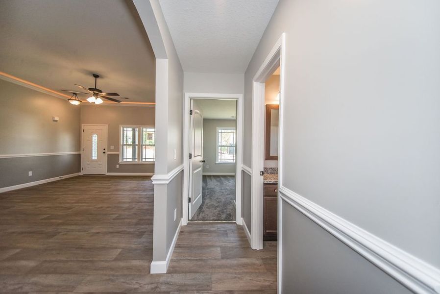 Representative unfurnished interior of a home built from the Archer by Enchanted Homes in Lonesome Dove, San Antonio (Image 37).