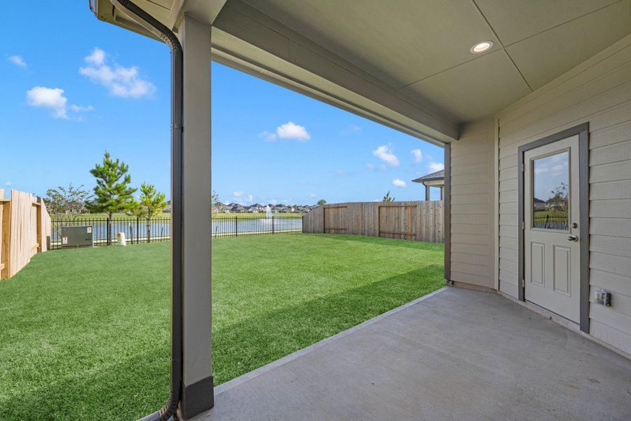Exterior details and patio area of a home in , Houston (Image 4). Exterior details and patio area of a home in , Houston (Image 4).