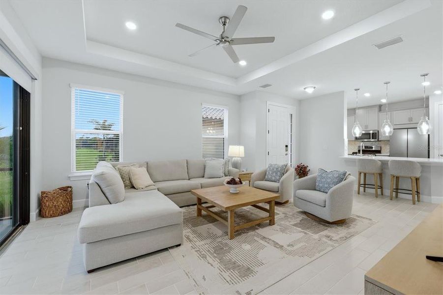 Furnished interior view inside a new home in , Bradenton (Image 10). Furnished interior view inside a new home in , Bradenton (Image 10).