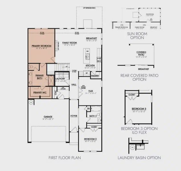 2D floor plan layout for the The Cambridge by Patterson Company in Arbor Valley/TH, Spring Hill, TN (Image 2). 2D floor plan layout for the The Cambridge by Patterson Company in Arbor Valley/TH, Spring Hill, TN (Image 2).