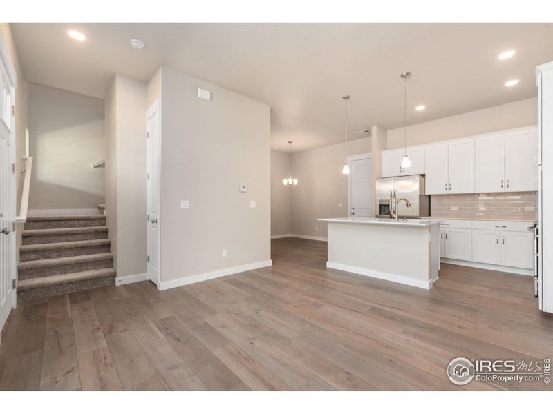 View from Living Room into Kitchen