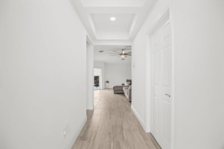 Welcoming Foyer Leading to the Open-Concept Family Room