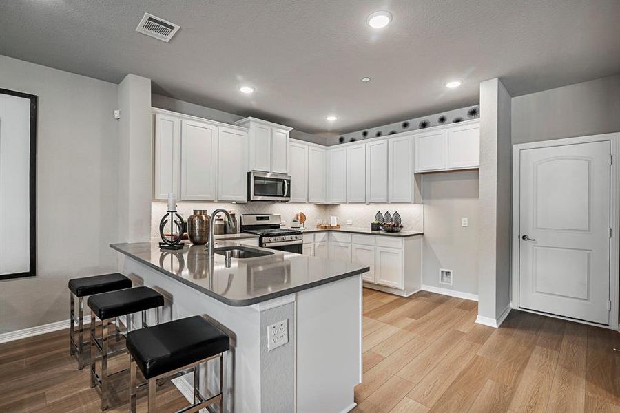 Furnished interior view inside a new home in Mockingbird Estates Townhomes, Fort Worth (Image 8).