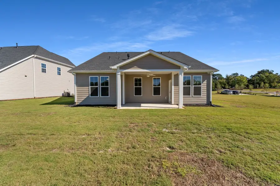 Exterior details and patio area of a home in Ridgecrest at Midway, Anderson (Image 3).