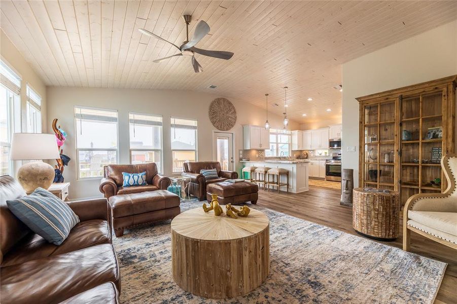 Furnished interior view inside a new home in , Crystal Beach (Image 8).