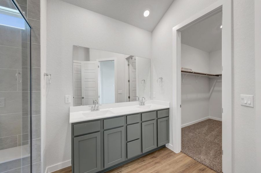 Furnished interior view inside a new home in The Meadows at Hunters Ranch, San Antonio (Image 15).