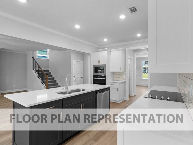 Representative furnished interior of a home built from the Oglethorpe by Ivey Homes in Tillery Park, Grovetown (Image 7).