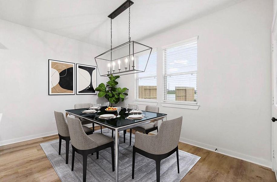 Virtual staging- Dining room Virtual staging- Dining room