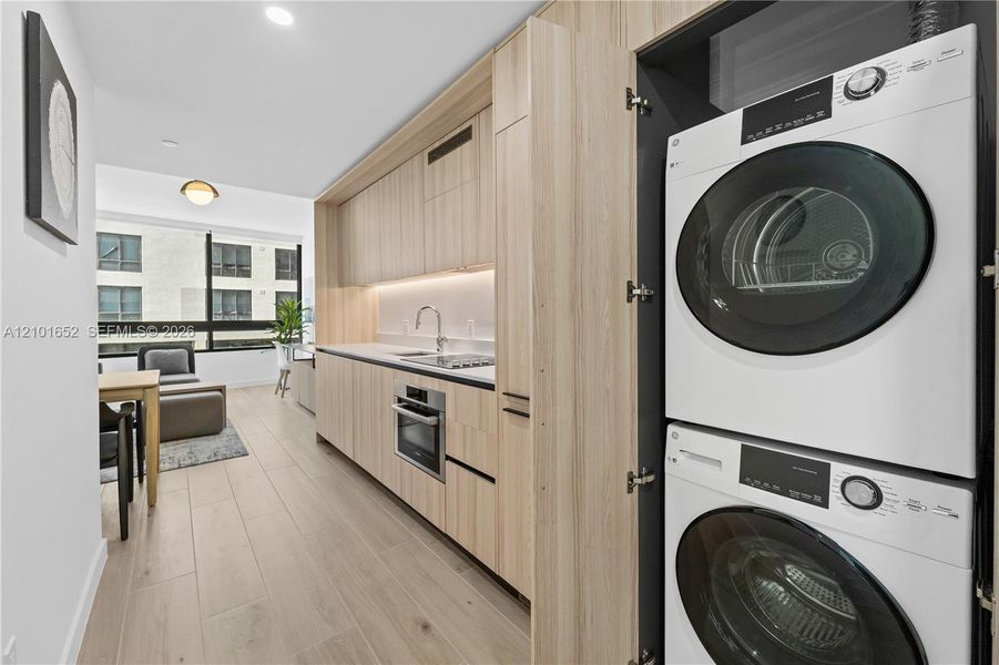 Furnished interior view inside a new home in , Miami (Image 9).