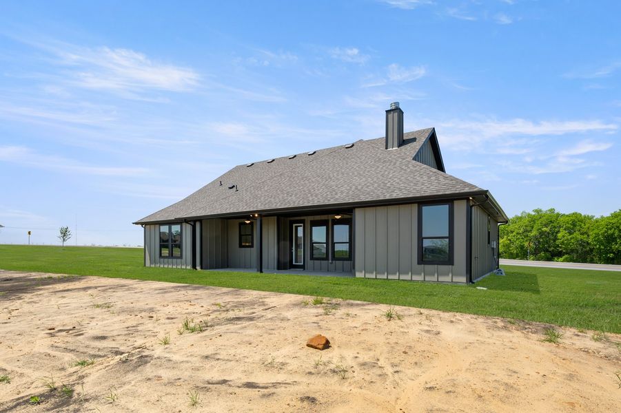 Front exterior of a new home in Carrera Ranch, Waxahachie, TX, highlighting curb appeal (Image 26).