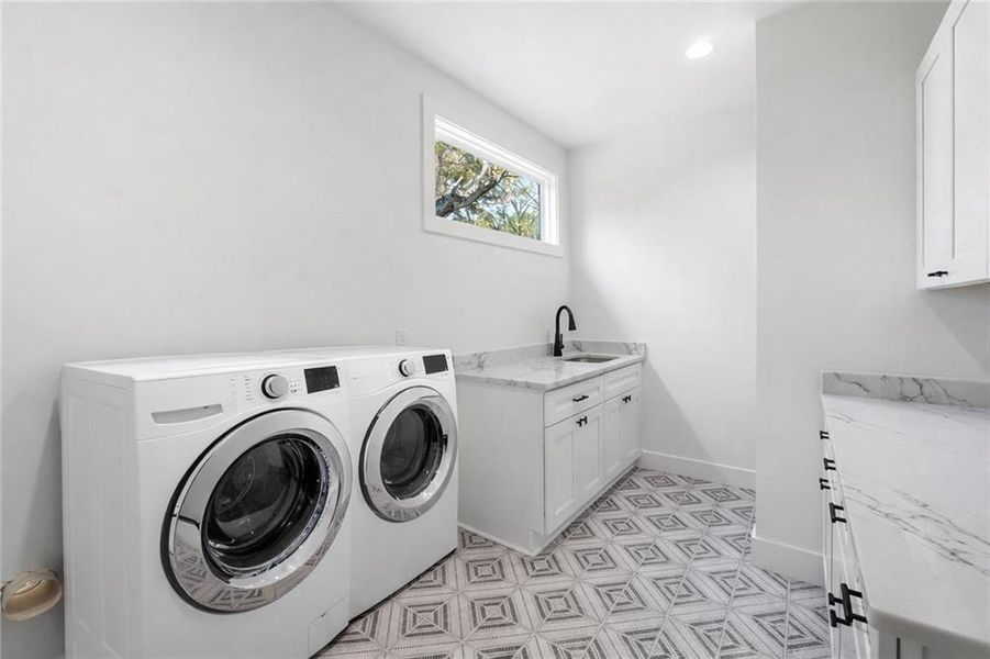 Furnished interior view inside a new home in , Atlanta (Image 42).