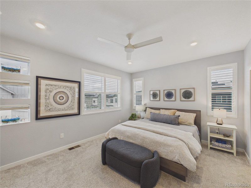 Furnished interior view inside a new home in Whisper Village, Arvada (Image 8).