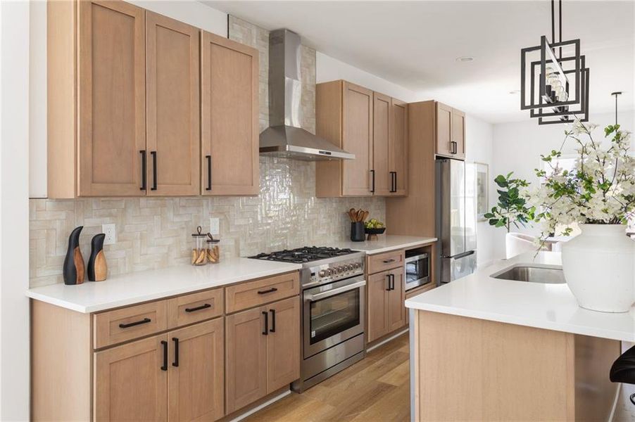 Furnished interior view inside a new home in , Atlanta (Image 17).