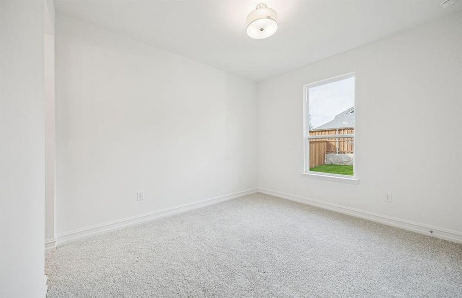 *Floorplan representation, not actual home - Spacious secondary bedroom