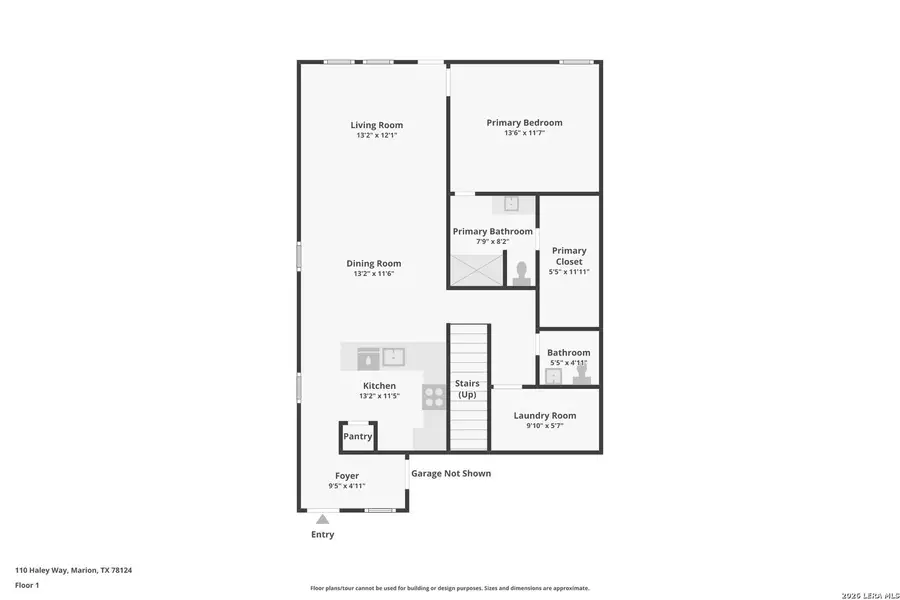 2D floor plan layout of this home in Grace Valley, Marion, TX (Image 5).