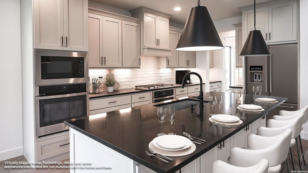 Furnished interior view inside a new home in Veramendi, New Braunfels (Image 9).