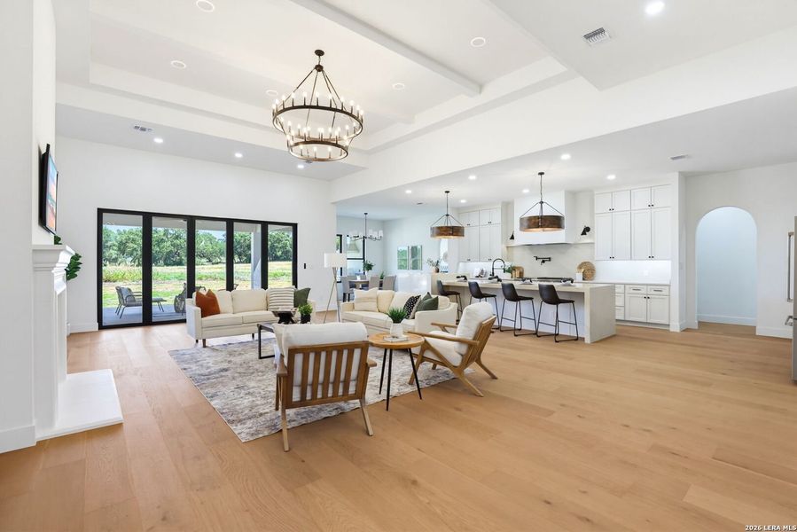 Furnished interior view inside a new home in , Bulverde (Image 41).