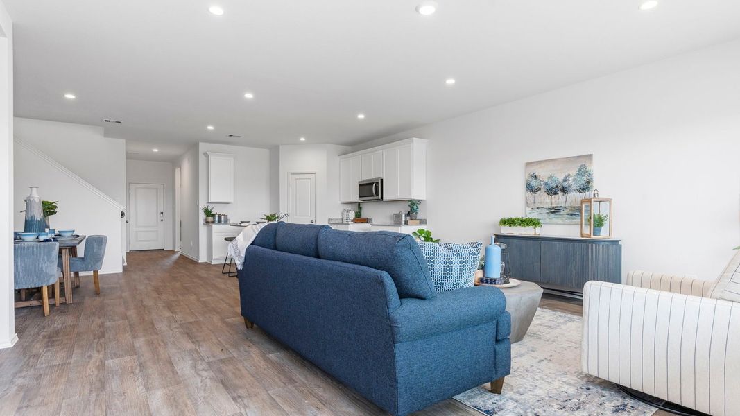 Furnished interior view inside a new home in Tamarron, Fulshear (Image 16).