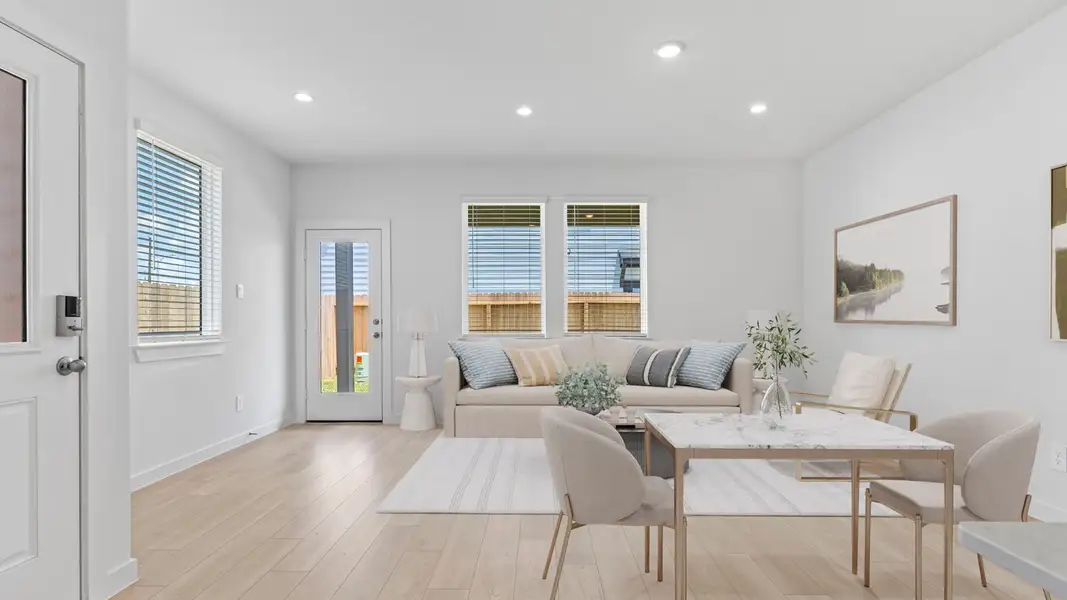 Furnished interior view inside a new home in Lexington Village, Missouri City (Image 5).