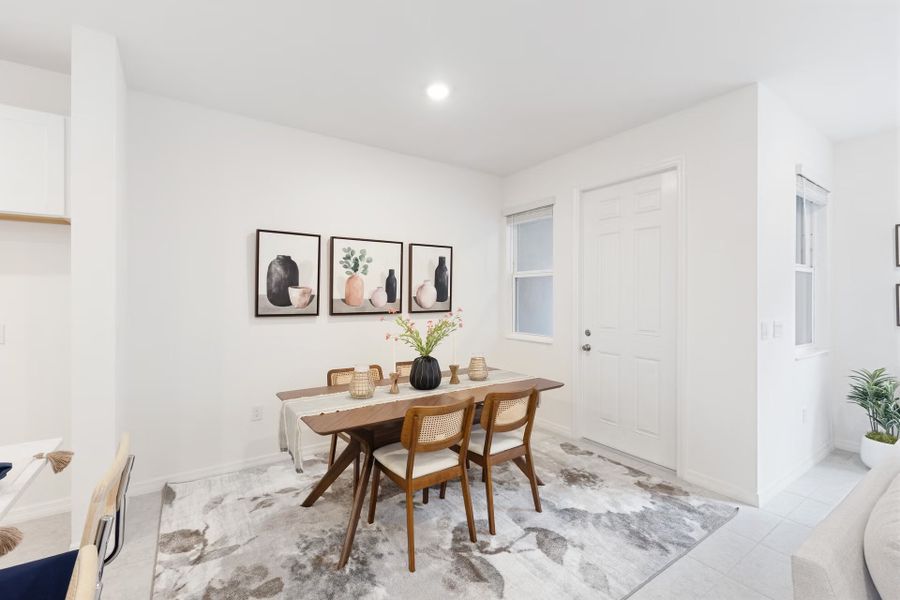 Representative furnished interior of a home built from the Jackson by Park Square Residential in Brixton, St. Cloud (Image 12).
