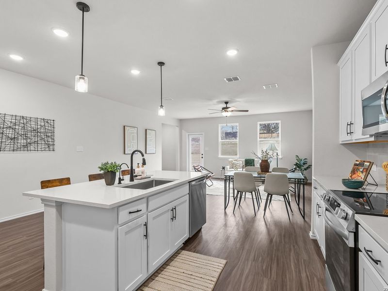 Furnished interior view inside a new home in Royal Crest, San Antonio (Image 15).
