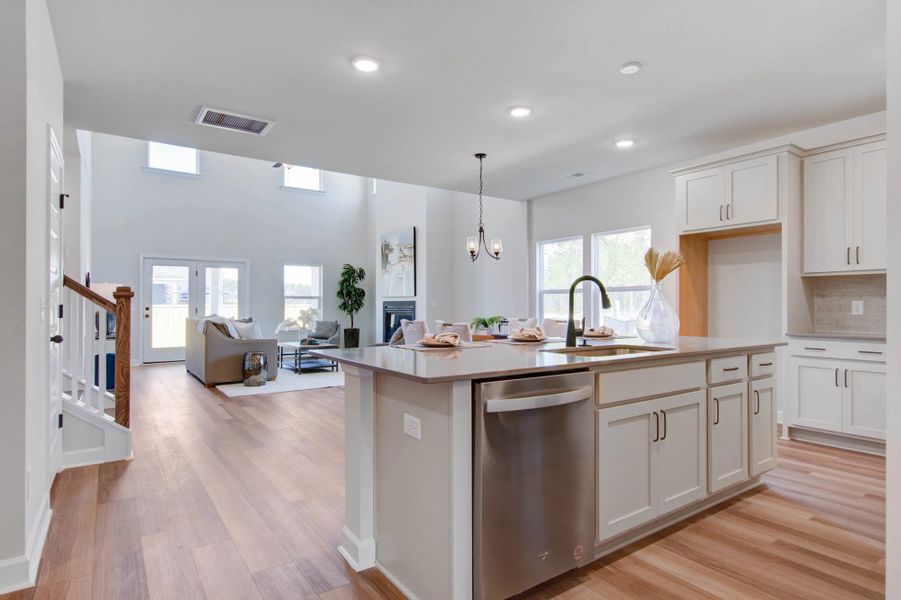 Representative furnished interior of a home built from the Harrison by Ashton Woods in Watson Hill, Summerville (Image 17).