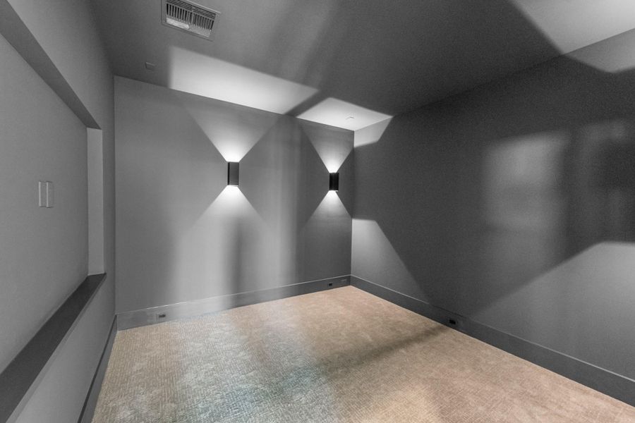 movie room on second floor