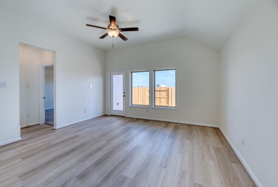 Spacious, unfurnished interior of a new home in Aldeana - Tejas Collection, Bonney (Image 22). Spacious, unfurnished interior of a new home in Aldeana - Tejas Collection, Bonney (Image 22).