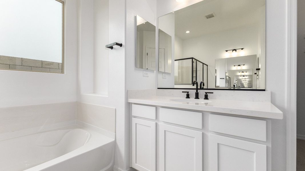 Furnished interior view inside a new home in Arroyo Seco - Hacienda, Buckeye (Image 18).