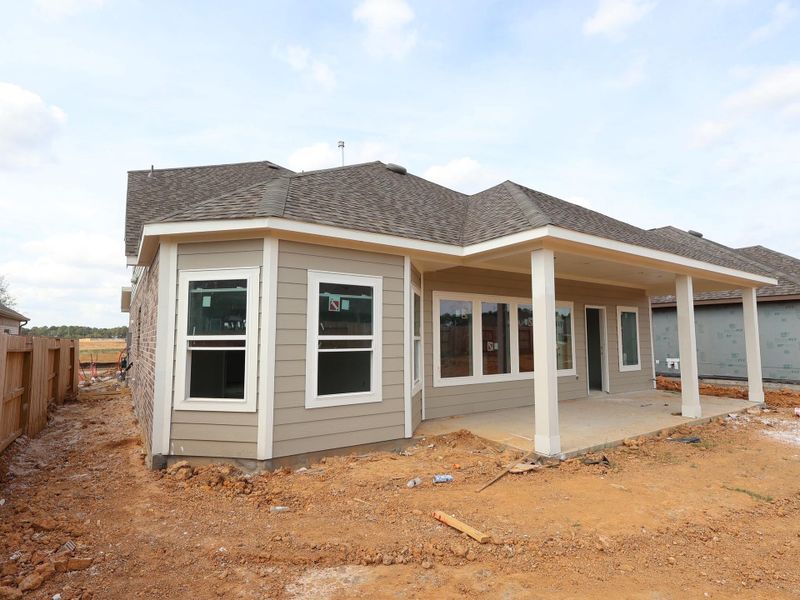 Exterior details and patio area of a home in Sorella, Tomball (Image 18). Exterior details and patio area of a home in Sorella, Tomball (Image 18).