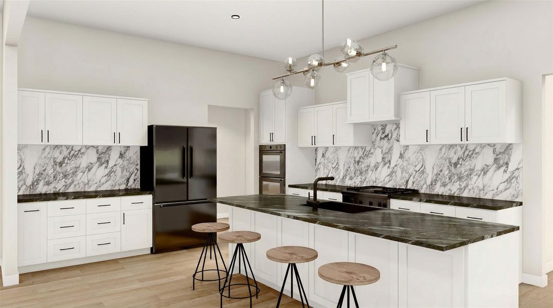 Furnished interior view inside a new home in , Driftwood (Image 6).