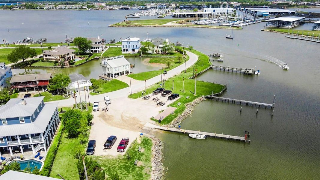Community boat ramp with deep water access Community boat ramp with deep water access
