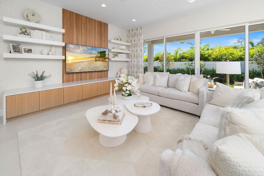 Representative furnished interior of a home built from the Eclipse by GL Homes in Valencia Sky (55+), Naples (Image 9).