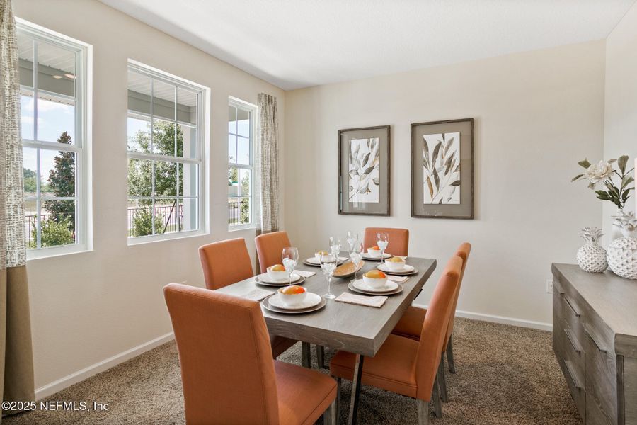 Furnished interior view inside a new home in Sawmill Branch, Palm Coast (Image 9).