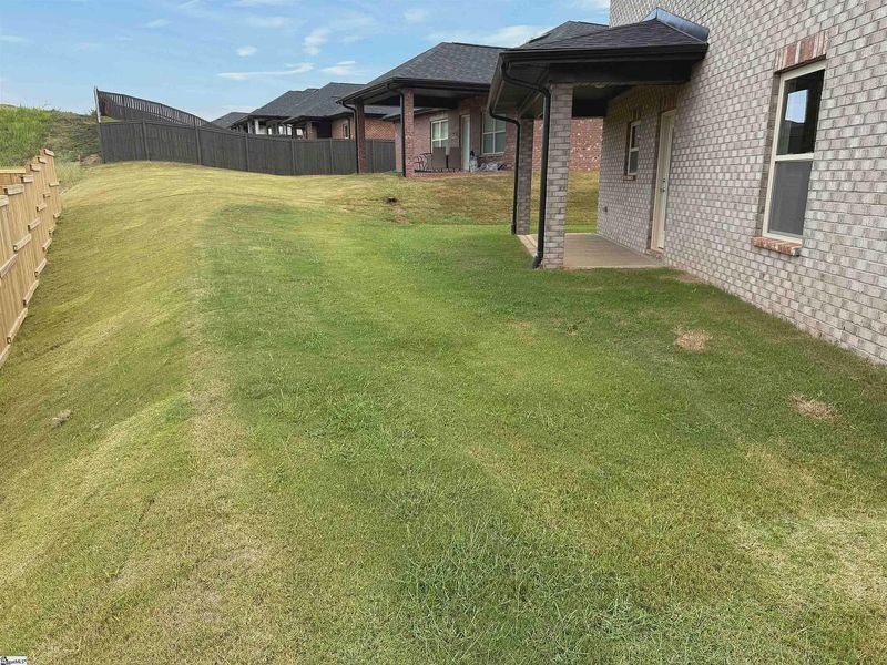Exterior details and patio area of a home in Bracken Woods, Piedmont (Image 3).
