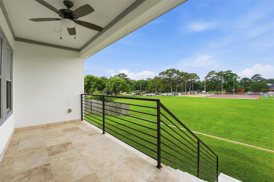 Exterior details and patio area of a home in , Houston (Image 20).