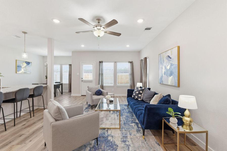 Furnished interior view inside a new home in , Houston (Image 5). Furnished interior view inside a new home in , Houston (Image 5).