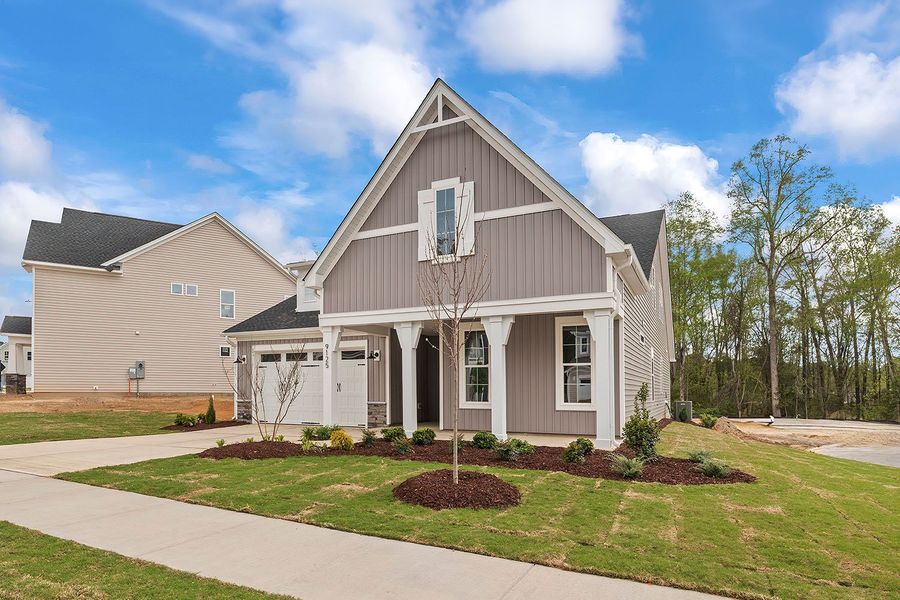Representative exterior photo of a completed home built from the The Sutton by RobuckHomes in Kennebec Crossing, Angier, NC (Image 19).