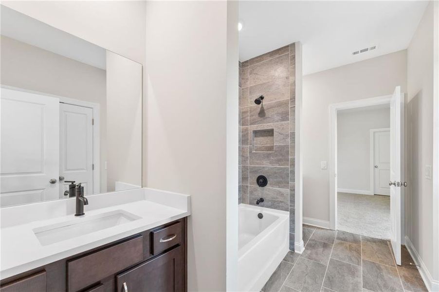 Furnished interior view inside a new home in Ashbury Commons, Powder Springs (Image 15).