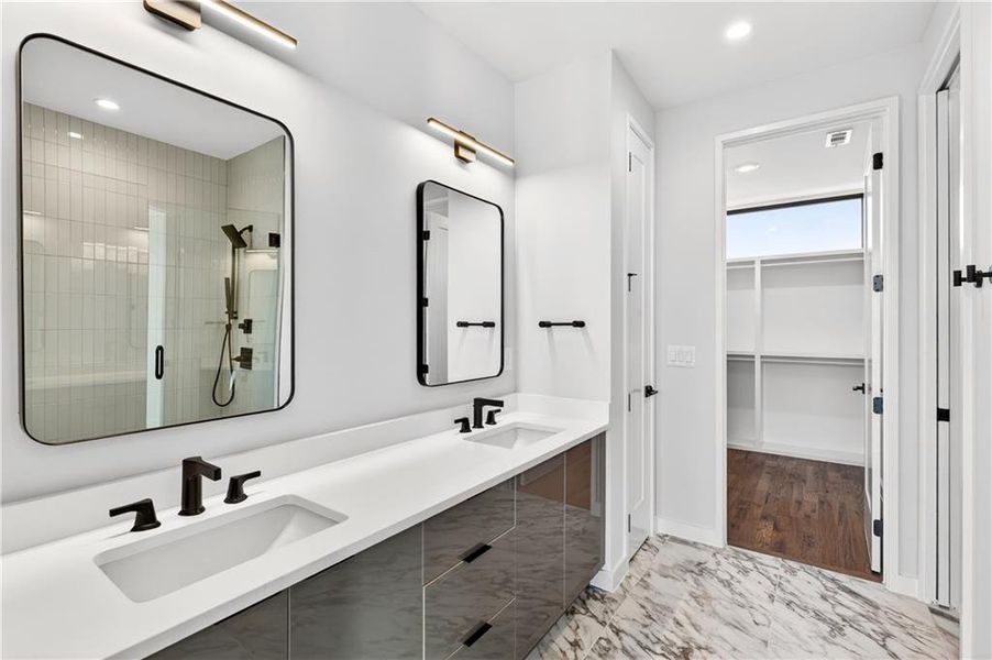 Furnished interior view inside a new home in , Atlanta (Image 15).