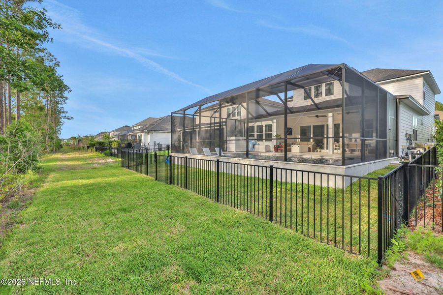 Exterior details and patio area of a home in Settler's Landing at Nocatee, Ponte Vedra (Image 43).