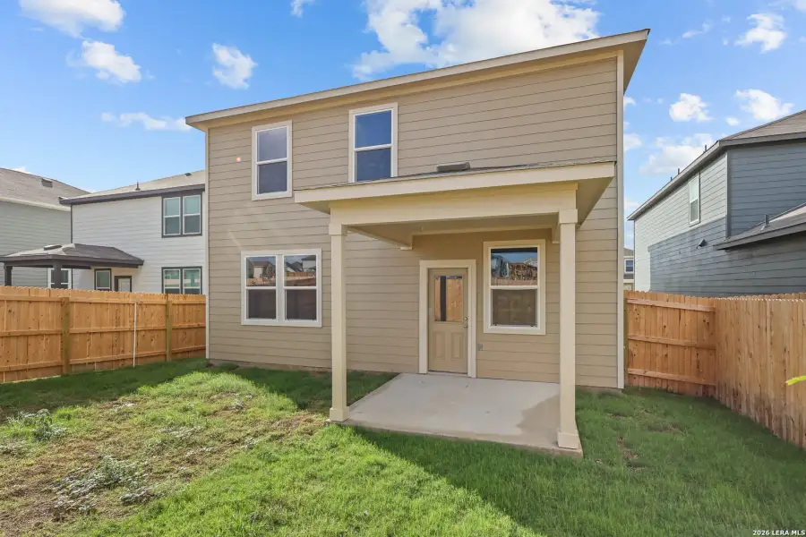 Exterior details and patio area of a home in Applewhite Meadows, San Antonio (Image 3).