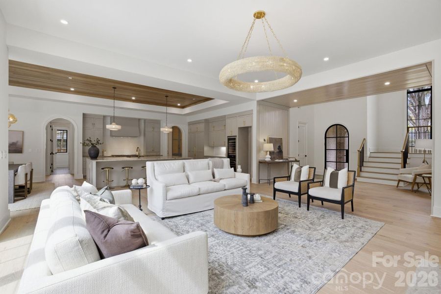 Similar Home Plan View from the Living Room Built By Builder for Visual Rep.-- See Design Intent for Actual selections and curated design.