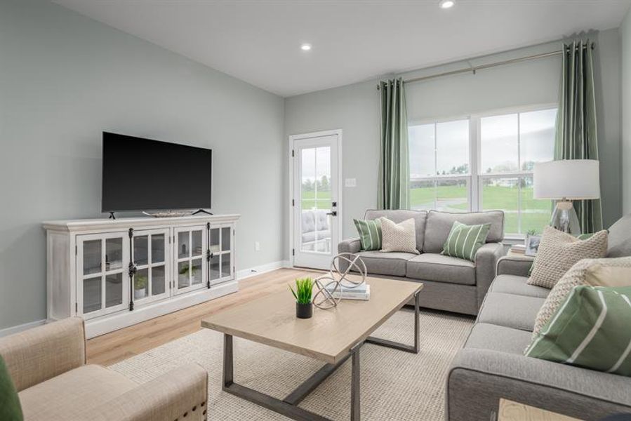Furnished interior view inside a new home in Afton Arbors, Charlotte (Image 12).