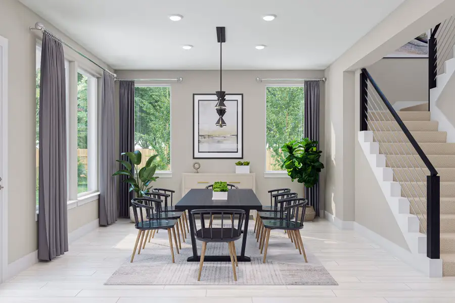 Representative furnished interior of a home built from the Savoy by Tri Pointe Homes in Harvest Green, Richmond (Image 17).