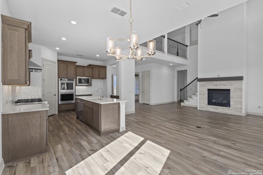 Furnished interior view inside a new home in Highland Estates, San Antonio (Image 16).