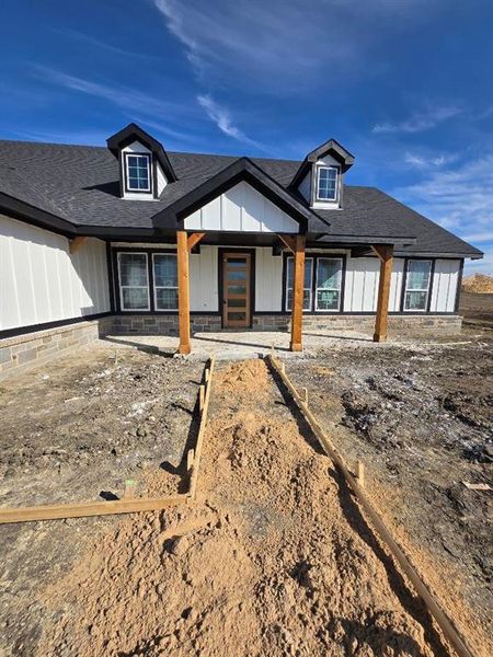 In-progress construction of a new home in Hillview Addition, Decatur, TX (Image 4). In-progress construction of a new home in Hillview Addition, Decatur, TX (Image 4).